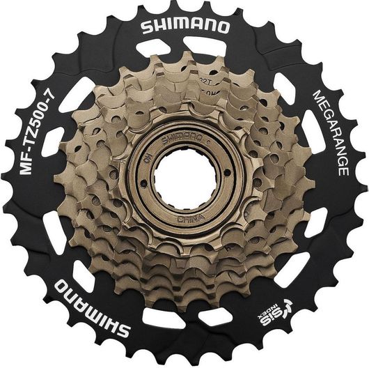 Ελεύθερο Ποδηλάτου Shimano Tourney MF-TZ500-7 7 Ταχυτήτων με 14-34 Δόντια Μαύρο