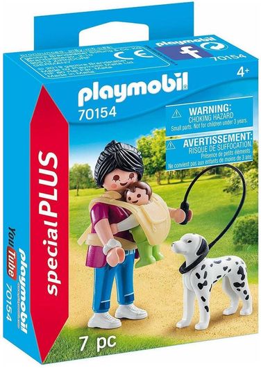 Playmobil Special Plus Mama with Baby and Dog για 4+ Ετών #70154