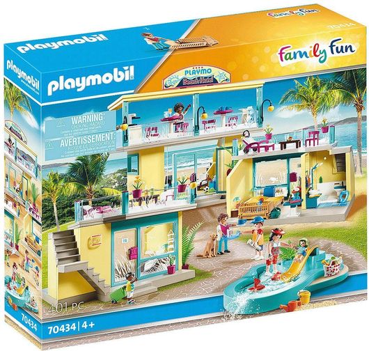 Playmobil Family Fun PLAYMO Παραθαλάσσιο Ξενοδοχείο για 4+ Ετών #70434