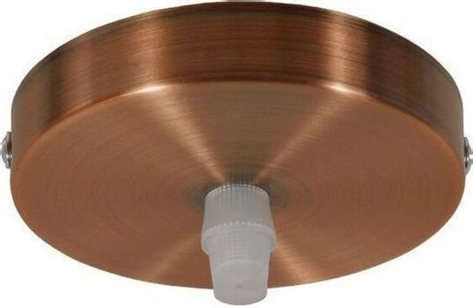 Ροζέτα Φωτιστικού Οροφής GloboStar DIY Φ100 Χάλκινο 90804