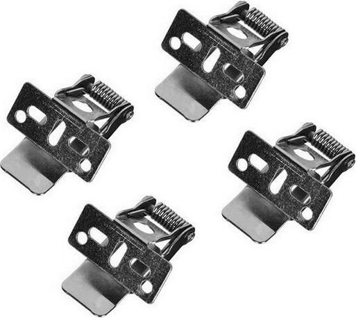 Ελατήριο GloboStar Συγκράτησης Φωτιστικών Σετ 4τμχ για Πάνελ Οροφής 60x60cm & 30x120cm Ασημί 01818