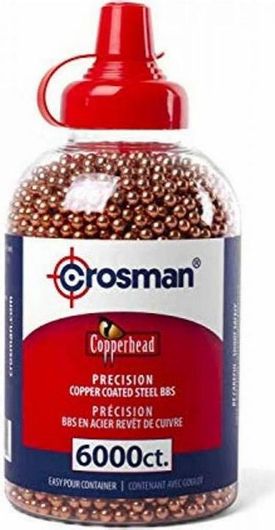 Μπίλιες Αεροβόλου Crosman Copperhead Copper Coated Steel BBS 4.5mm 6000τμχ