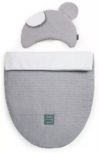 Σετ Προίκας Καροτσιού Beboulino Gofre Γκρι