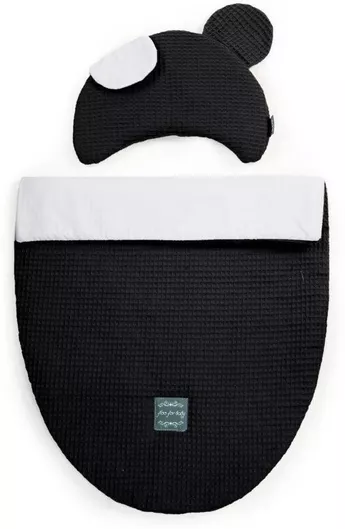 Σετ Προίκας Καροτσιού Beboulino Gofre Μαύρο