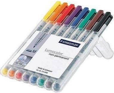 Μαρκαδόροι Staedtler Lumocolor M Σχεδίου 1mm Κίτρινοι 10τμχ