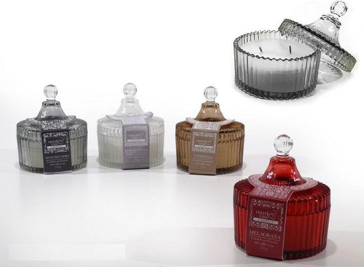 Κερί ArteLibre Γυάλινο Δοχείο Διπλό Φυτίλι Φ11x13cm Τυχαία Επιλογή Χρώματος