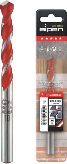 Τρυπάνι Alpen Drills Multi-Purpose με Κυλινδρικό Στέλεχος για Δομικά Υλικά, Μέταλλο, Ξύλο, Γυαλί & Πλακίδια 6.5x100mm