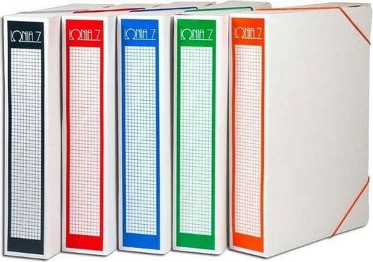 Κουτί Αρχειοθέτησης με Λάστιχο ΙΩΝΙΑ Box Χάρτινο 35x7x27cm Γκρι