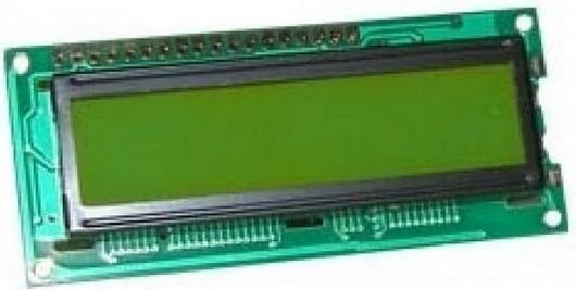 Οθόνη ZTL 01.022.0062 Display LCD Character 2X16 με Πράσινο Φωτισμό 80x36mm