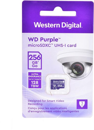 Western Digital Purple microSDXC 256GB Class 10 U1