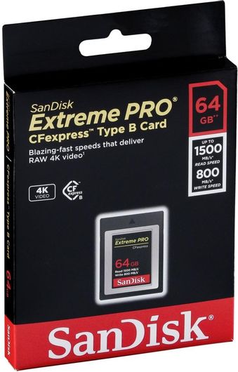 Κάρτα Μνήμης Sandisk Extreme Pro CFexpress 64GB