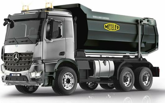 Τηλεκατευθυνόμενο Φορτηγό Jamara Mercedes-Benz Arocs Metal Meiller 2,4GHz 1:20 Μαύρο / Γκρι