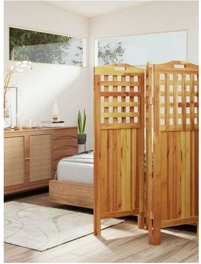 Διακοσμητικό Παραβάν vidaXL Ξύλινο με 4 Φύλλα 115x162cm