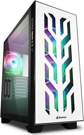 Κουτί Υπολογιστή Sharkoon Elite Shark CA300T Gaming Midi Tower με Πλαϊνό Παράθυρο & RGB Φωτισμό Λευκό
