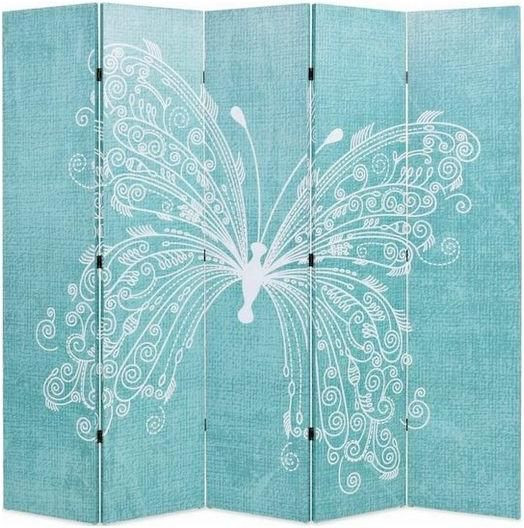 Διακοσμητικό Παραβάν vidaXL από Καμβά με 5 Φύλλα 200x170cm