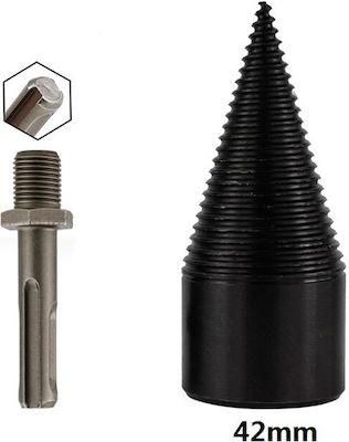 Κωνικό Τρυπάνι Κοπής-Σχισίματος για Καυσόξυλα & Κούτσουρα 42mm