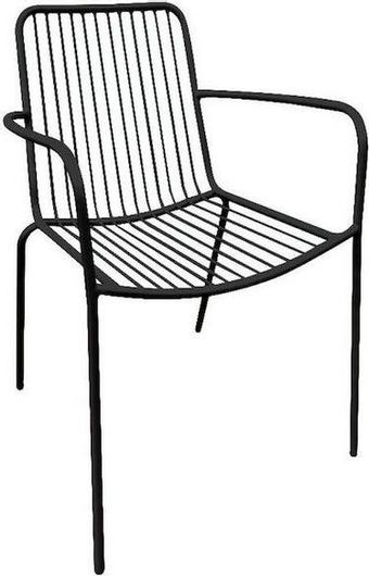 Καρέκλα Εξωτερικού Χώρου Μεταλλική Nexus 56x58x80cm Μαύρο
