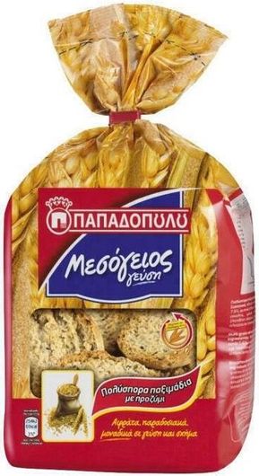 Παξιμάδια Μεσόγειος Παπαδοπούλου Πολύσπορα με Προζύμι 350gr