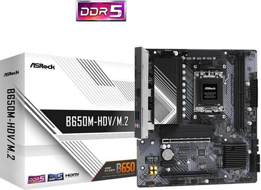 Μητρική Κάρτα ASRock B650M-HDV / M.2 Micro ATX με AMD AM5 Socket
