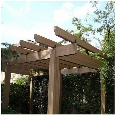 Πέργκολα SHOWOOD από Πλαστικό Καφέ 400x400cm