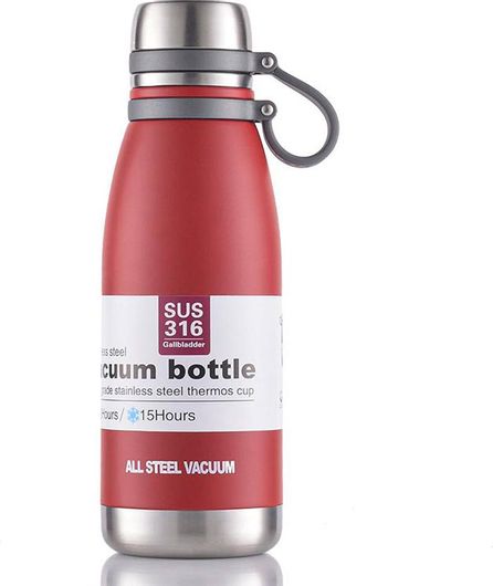 Μπουκάλι Θερμός JB-6063 με Ιμάντα Μεταφοράς 600ml Κόκκινο