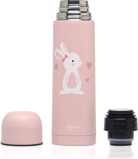 Βρεφικός Θερμός Υγρών Kiokids Lovely Bunny Ανοξείδωτο 500ml