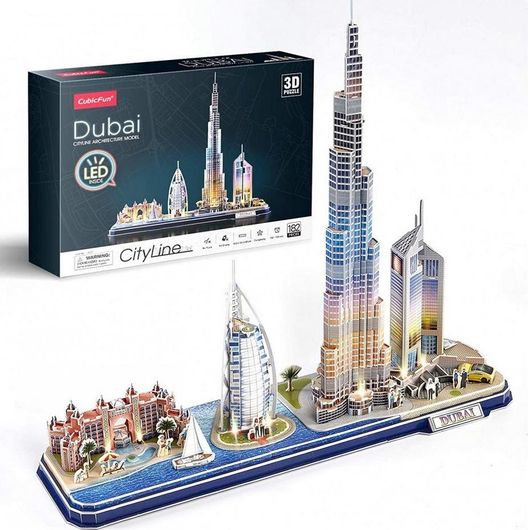 Παζλ 3D Cubic Fun City Line Dubai 182 Κομμάτια