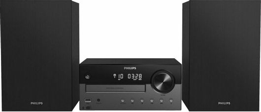 Ηχοσύστημα 2.0 Philips TAM4505 60W με CD / Digital Media Player & Bluetooth Μαύρο