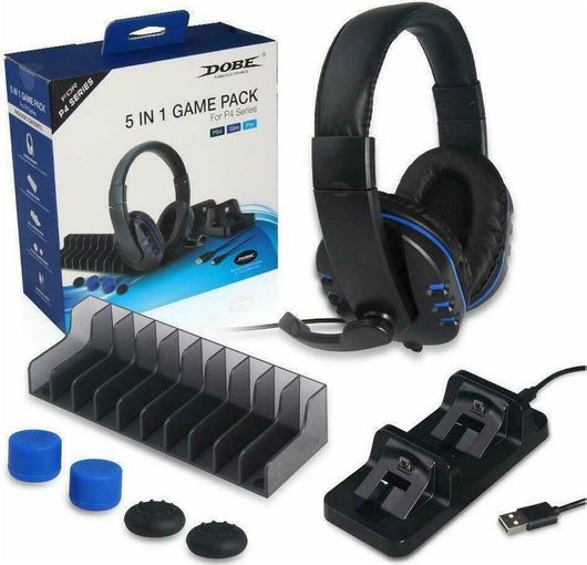 Dobe 5 in 1 Game Pack Kit για PS4 Μαύρο