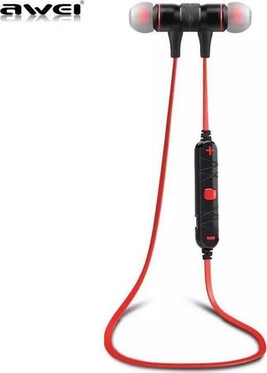 Awei A920BL In-ear Bluetooth Handsfree Ακουστικά με Αντοχή στον Ιδρώτα Κόκκινο