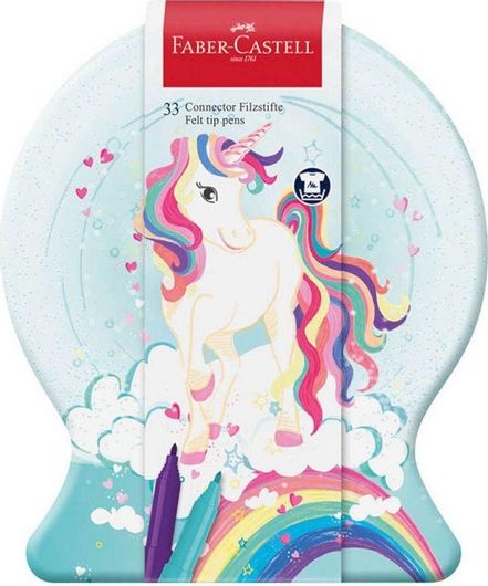 Μαρκαδόροι Ζωγραφικής Faber-Castell Unicorn 33τμχ Πολύχρωμο