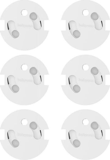 Προστατευτικά Καλύμματα για ΠρίζεςBabyono από Πλαστικό Λευκό 6τμχ