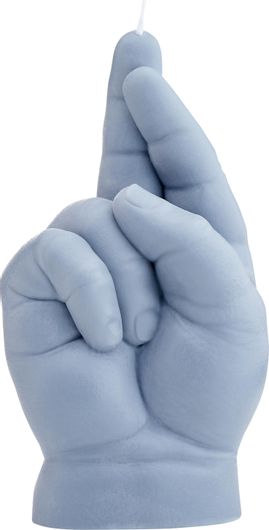 Κερί Candlehand Baby Χειρονομίας, Crossed Fingers Γκρι 110gr