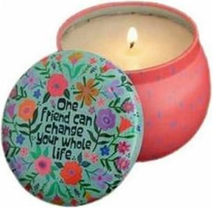 Κερί Natural Life Αρωματικό σε Βάζο One Friend Can Change Your Whole Life 123gr