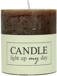 Κερί Zaros Διακοσμητικό Καφέ Σαγρέ 7x7.5cm