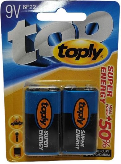 Μπαταρίες 9V 6F22 Σετ 2τμχ