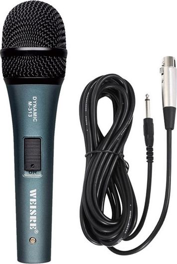 Μικρόφωνο Ασύρματο Δυναμικό WVNGR M-313 Χειρός Φωνής Μπλε 