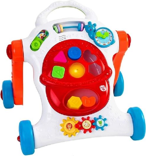 Περπατούρα Globo Baby Walker Music Wheels Block για 12+ Μηνών