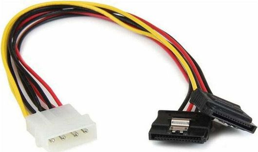 Καλώδιο StarTech 4-Pin Molex σε 2x 15-Pin Sata 0.3m Πολύχρωμο