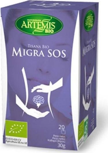 Μείγμα Βοτάνων Artemis για Ημικρανίες 20 Φακελάκια