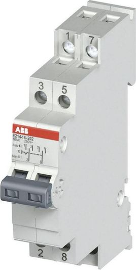 Διακόπτης Ράγας Abb E214-16-202 Διπολικός 250V 16A