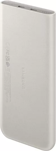 Samsung P3400 Power Bank 10000mAh 25W με 2 Θύρες USB-C Power Delivery Μπεζ