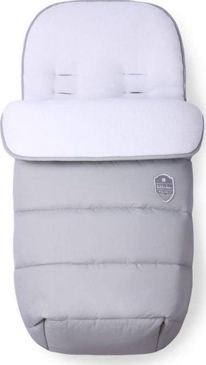 Ποδόσακος Καροτσιού Kikka Boo Embroidered Universal Γκρι με Fleece Επένδυση 85x45cm