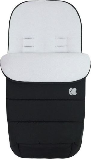 Ποδόσακος Καροτσιού Kikka Boo Classic Universal Αδιάβροχος Μαύρος με Fleece Επένδυση 85x45cm