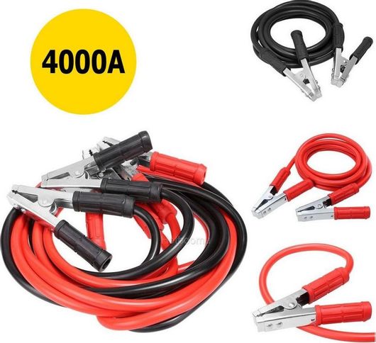 Καλώδια Εκκίνησης Μπαταρίας Αυτοκινήτου 4000amp Heavy Duty 4000a 1.9m