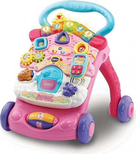 Περπατούρα Vtech με Αγγλικές Μελοδίες Ροζ για 6+ Μηνών