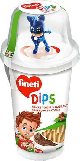 Μπισκότα Fineti Dips σε Στικς με Επικάλυψη Πραλίνα 45gr