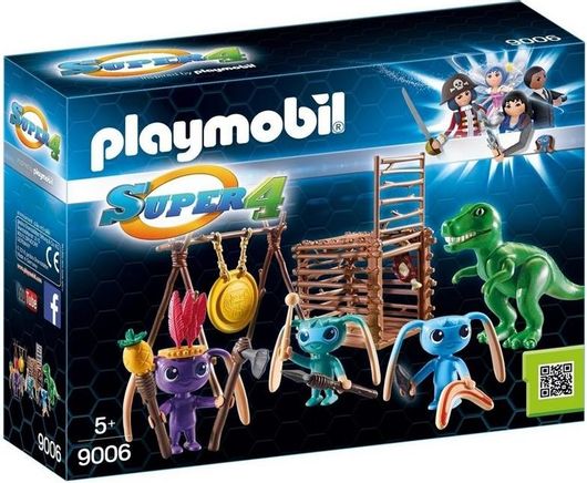 Playmobil Super4 Εξωγήινοι Πολεμιστές & Παγίδα για T-Rex για 5+ Ετών