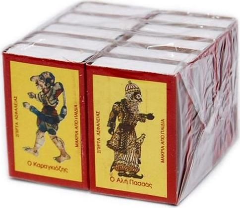 Σπίρτα Καραγκιόζης Καραγκιόζης Ασφαλείας 5cm 40τμχ