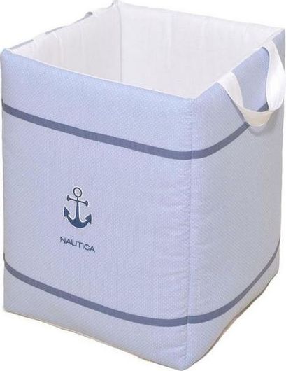 Παιδικό Καλάθι Αποθήκευσης Nautica Υφασμάτινο Γαλάζιο 35x35x45cm